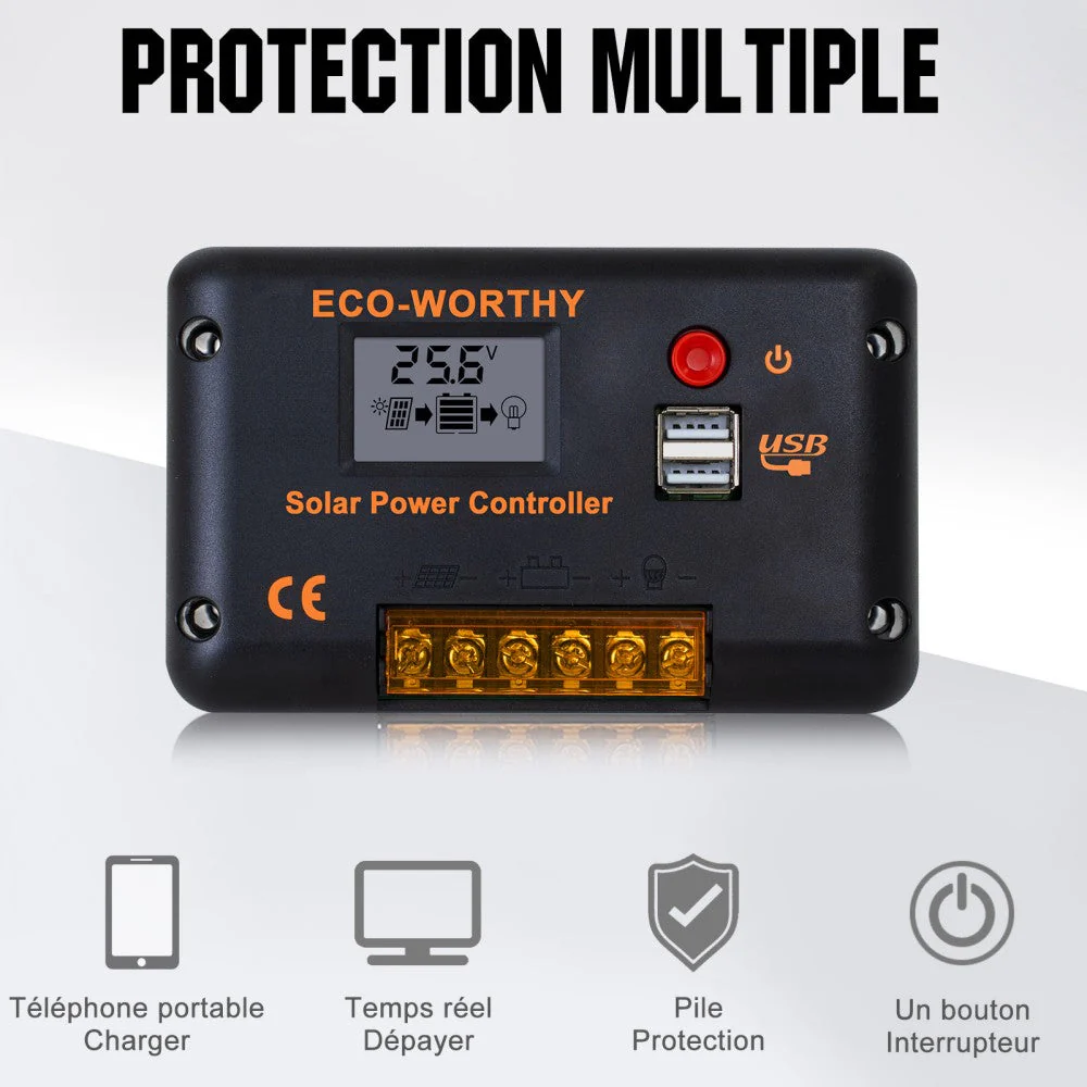 130W 260W 390W 520W 12V 1/2/3/4-panneau Solaire Autonome avec Panneau Mono Flexible 130W - Image 4
