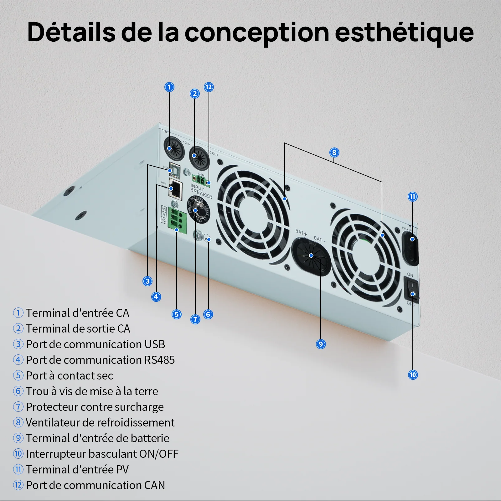 Eco-Worthy Kit Solaire Autonome 3kW avec Batterie LiFePO4 Rackable 5.12kwh - Image 12