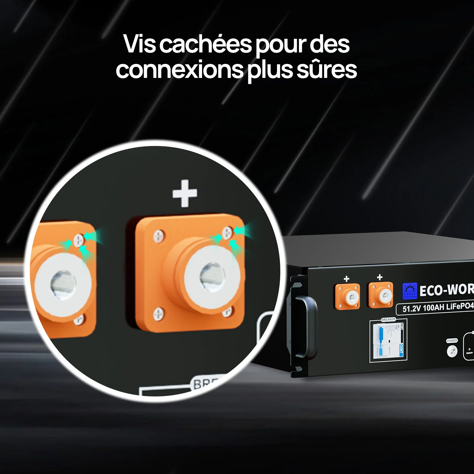 Eco-Worthy Kit Solaire Autonome 3kW avec Batterie LiFePO4 Rackable 5.12kwh - Image 8
