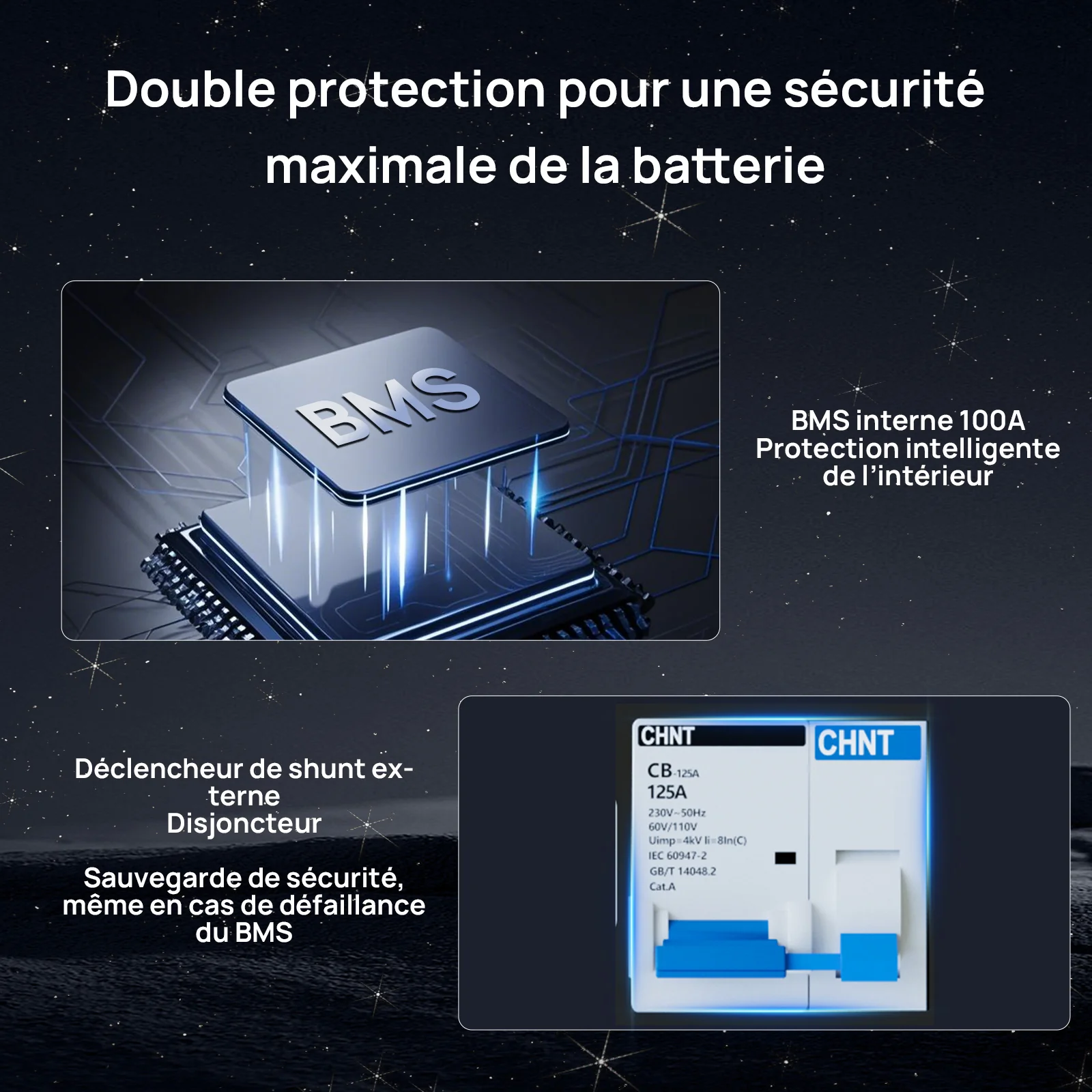 Eco-Worthy Batterie lithium rack LiFePO4 48V 100Ah  avec Bluetooth et WiFi | IEC 61000 et Garantie 10 ans - Image 5