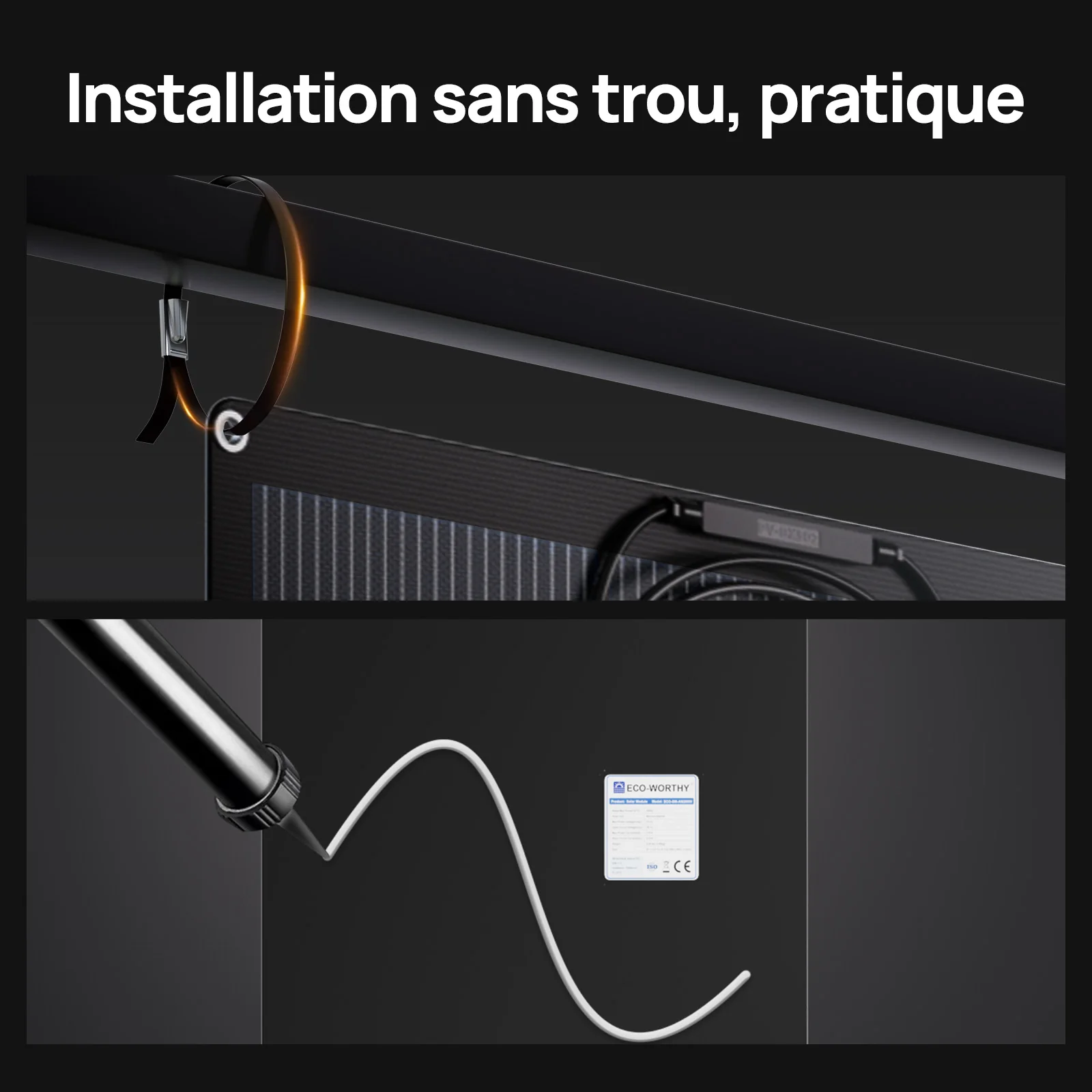 Eco-Worthy Panneau solaire Mono Flexible 200W - Image 8